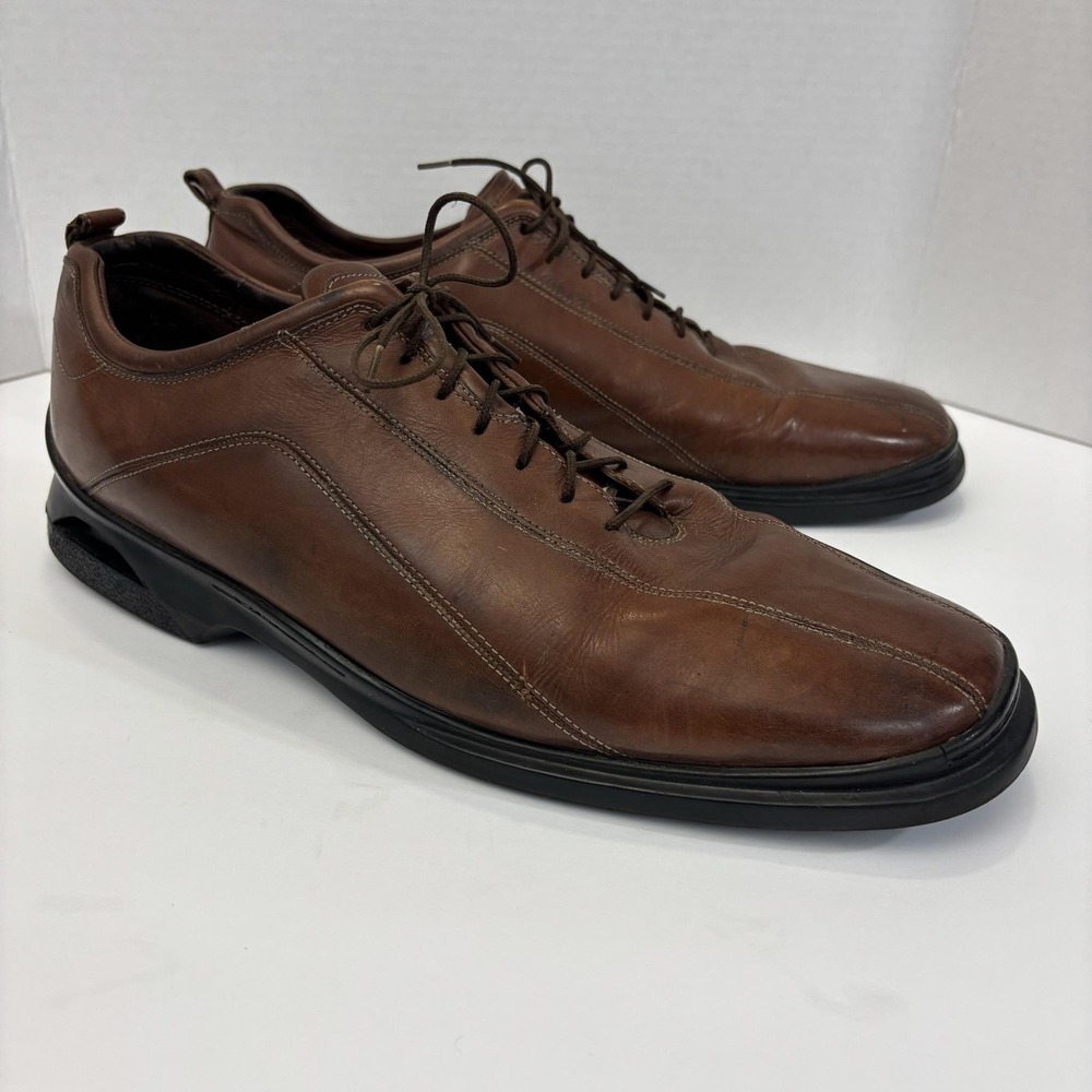 Cole Haan Air Leather Derby Dress Shoes Mens 15 Brown Formal Lace Up Preppy